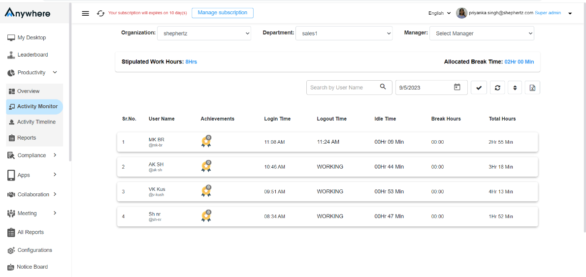 remote desktop monitoring software