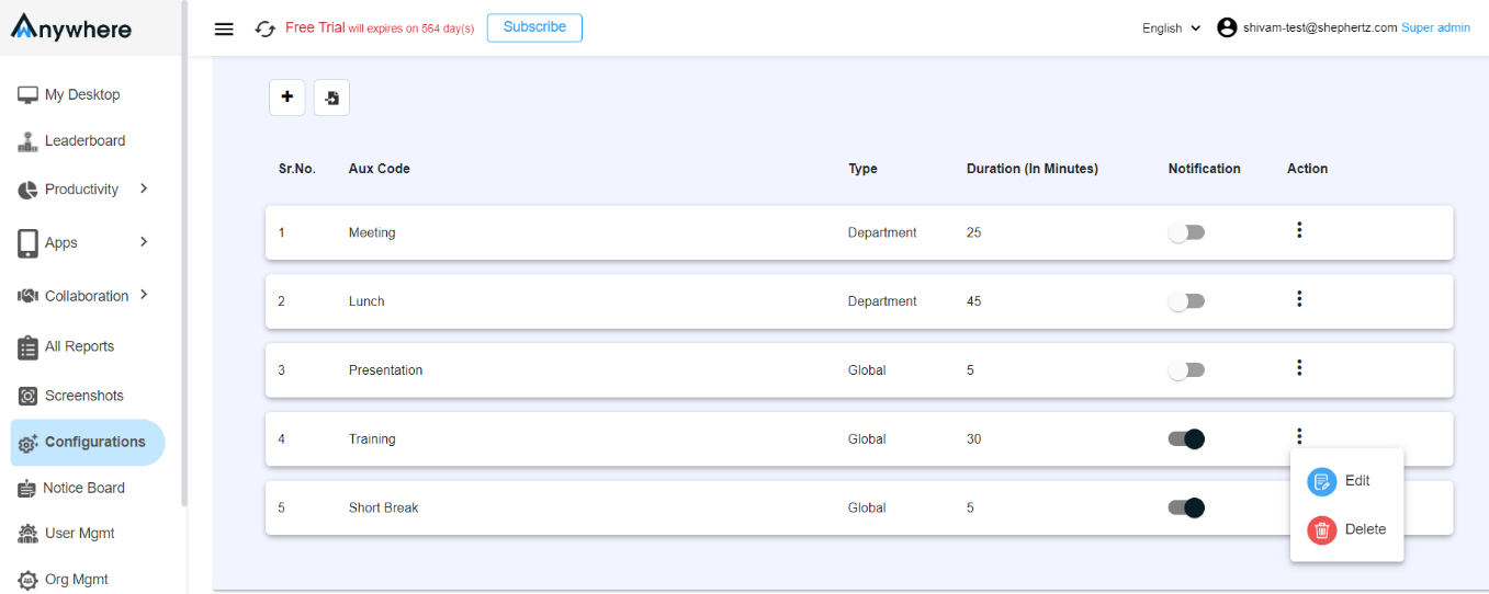 Configure Aux Time Step 13