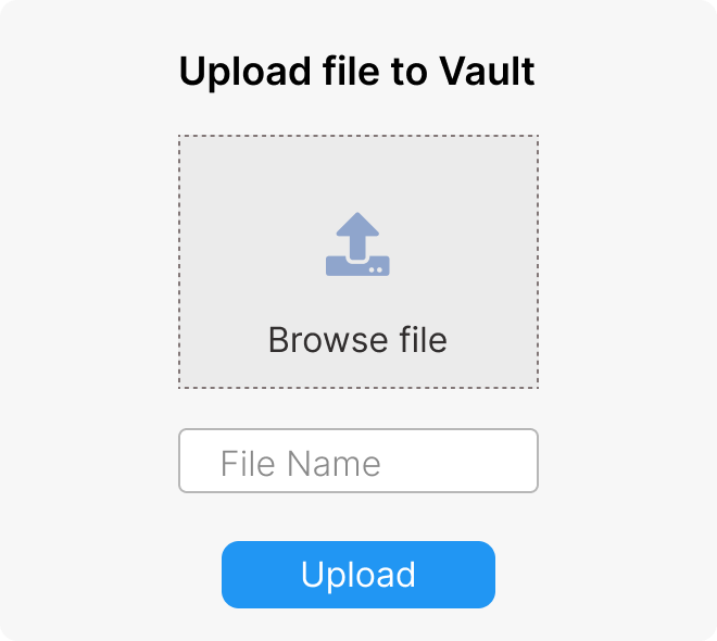 Upload File To Vault
